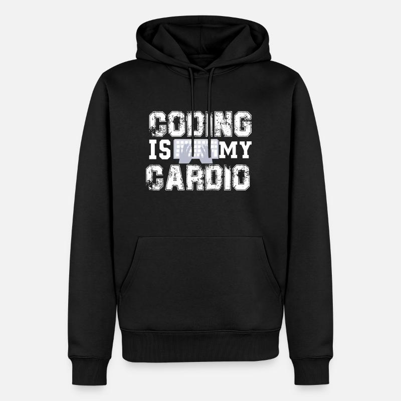 programmeur - Sweat à capuche Premium bio Homme - noir