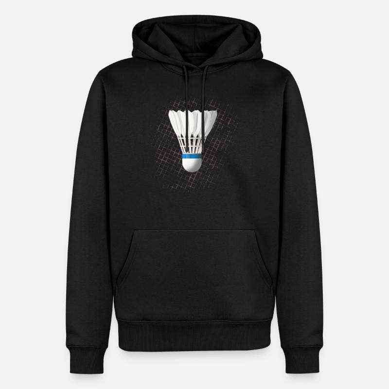 Badminton badminton - Sweat à capuche Premium bio Homme - noir