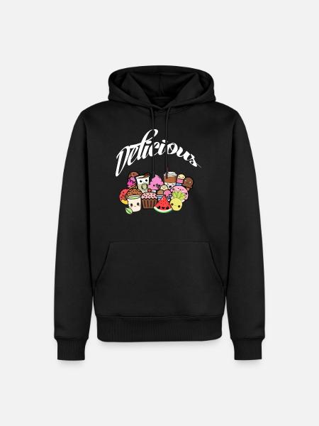 Kawaii sweets - Men’s Premium Organic Hoodie - black