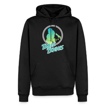 Table tennis - Men’s Premium Organic Hoodie - black - Front - Nico (187cm)