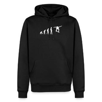 skateboard shirt gift geschenk skate Evolution oll - Männer Premium Bio Hoodie - Schwarz - Vorne - Nico (187cm)