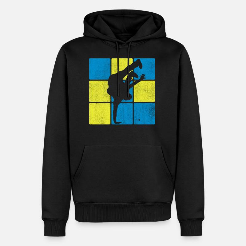 Breakdance Handstand - Männer Premium Bio Hoodie - Schwarz