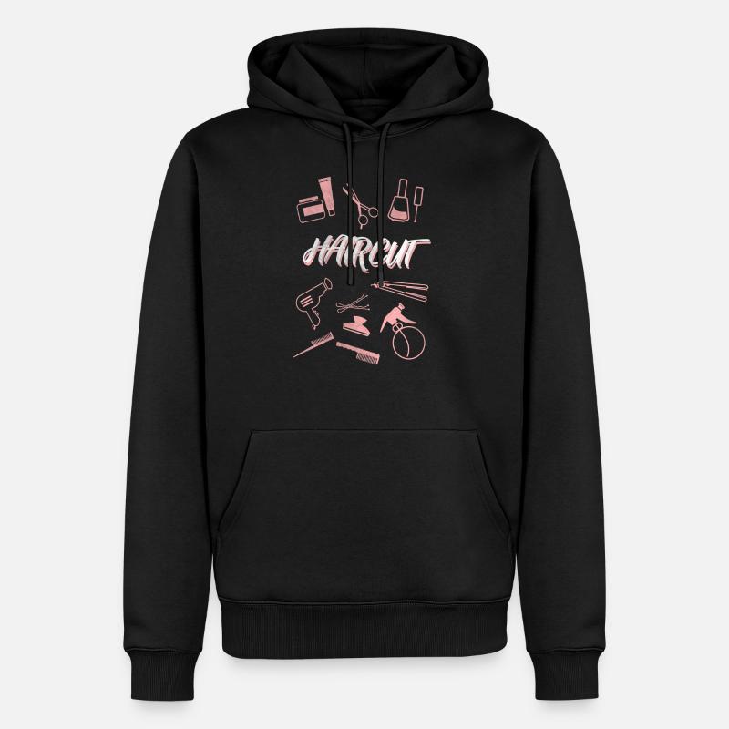 Coiffeur coiffeur coiffeur - Sweat à capuche Premium bio Homme - noir