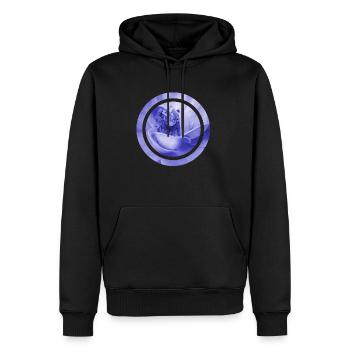 Design - Men’s Premium Organic Hoodie - black - Front - Nico (187cm)