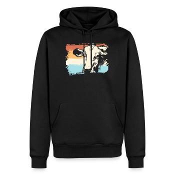 Cow cows - Men’s Premium Organic Hoodie - black - Front - Nico (187cm)