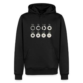 Aperture Aperture Mirror Reflex Gift - Men’s Premium Organic Hoodie - black - Front - Nico (187cm)