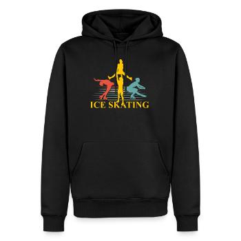 Ice Skating Skating Figure Skating - Men’s Premium Organic Hoodie - black - Front - Nico (187cm)