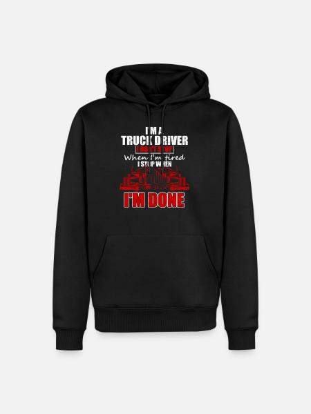Truck Truck Truck - Men’s Premium Organic Hoodie - black