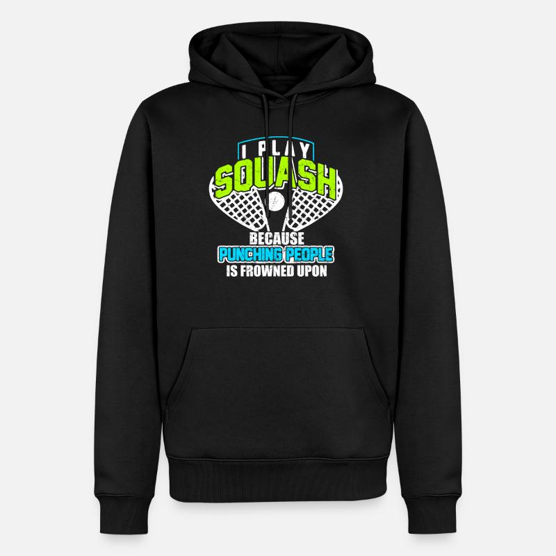 Squash - Männer Premium Bio Hoodie - Schwarz