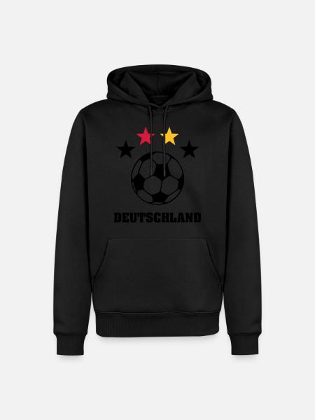 4 Sterne Weltmeister Deutschland - Men’s Premium Organic Hoodie - black