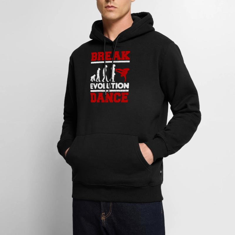 Breakdancing Evolution Breakdance BBoy Tänzer Männer Premium Bio Hoodie