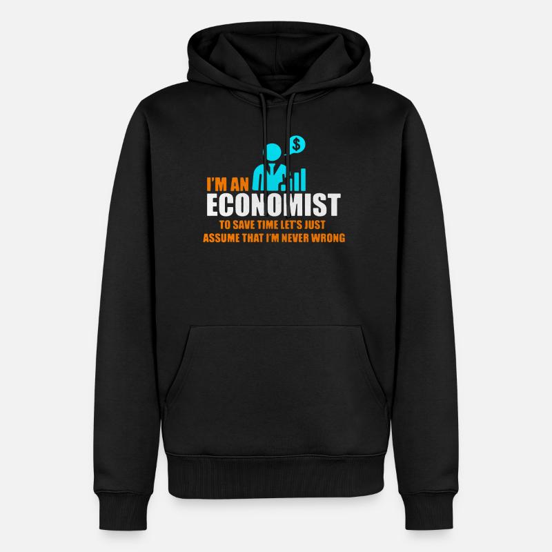 Ökonom Wirtschaft Berufe - Männer Premium Bio Hoodie - Schwarz