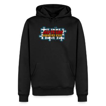 Sensibilisation à l'autisme Autism Autist Puzzle - Sweat à capuche Premium bio Homme - noir - Devant - Nico (187cm)