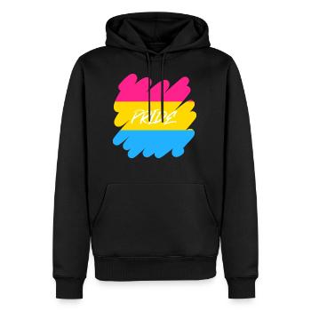 Pan Pride - Pride - Männer Premium Bio Hoodie - Schwarz - Vorne - Nico (187cm)