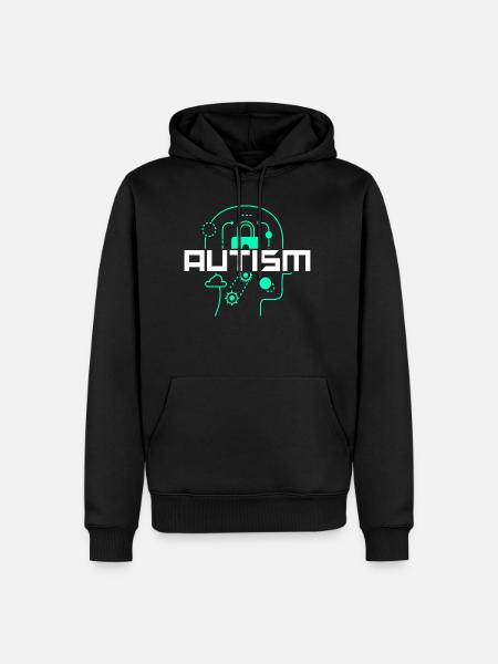 Autismus Awareness Day Autist - Männer Premium Bio Hoodie - Schwarz