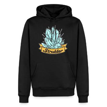 Strahler Geologie Kristall Mineralien Geschenk - Männer Premium Bio Hoodie - Schwarz - Vorne - Nico (187cm)