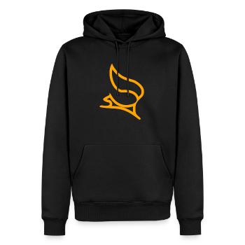squirrel - Men’s Premium Organic Hoodie - black - Front - Nico (187cm)