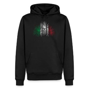 Nouvel An Feux d’artifice Italie Nouvel An Cadeau - Sweat à capuche Premium bio Homme - noir - Devant - Nico (187cm)