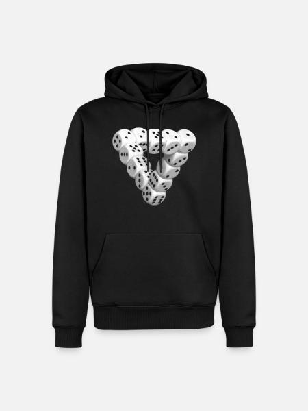 Cube Dices Cubes Illusion - Herre Premium økologisk hoodie - sort