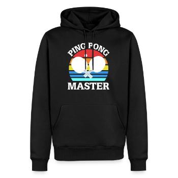 Tischtennis - Männer Premium Bio Hoodie - Schwarz - Vorne - Nico (187cm)
