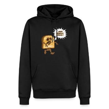 Toast als Zombie sucht Nuss Nougat Creme - Männer Premium Bio Hoodie - Schwarz - Vorne - Nico (187cm)