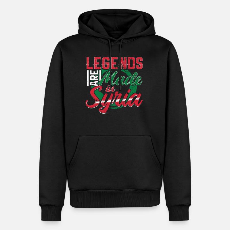 La Syrie - Sweat à capuche Premium bio Homme - noir