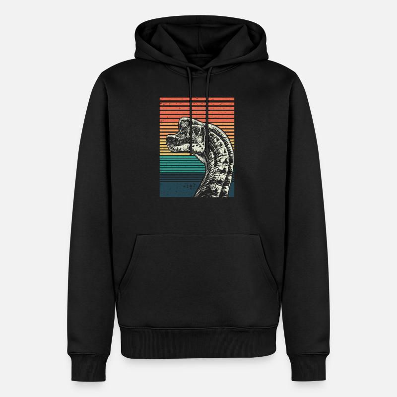 Brachiosaurus - Sweat à capuche Premium bio Homme - noir