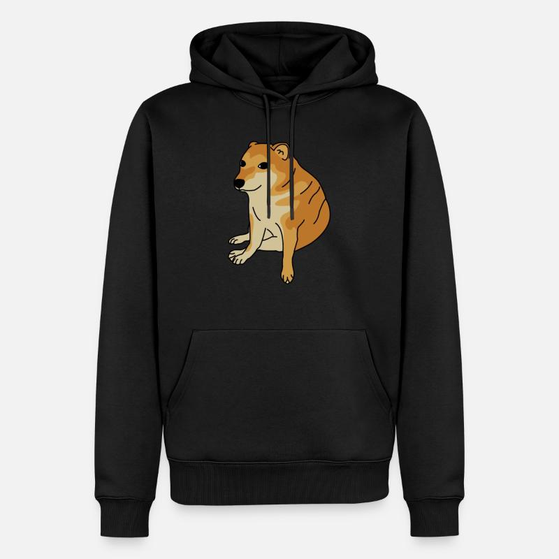 Cheems - Sweat à capuche Premium bio Homme - noir