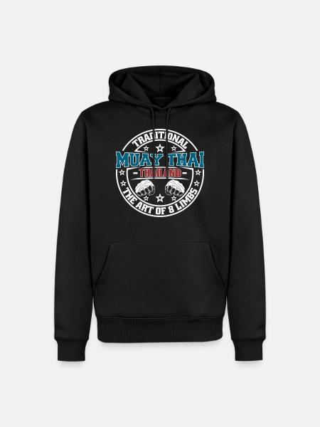 Muay Thai Thailand - Men’s Premium Organic Hoodie - black