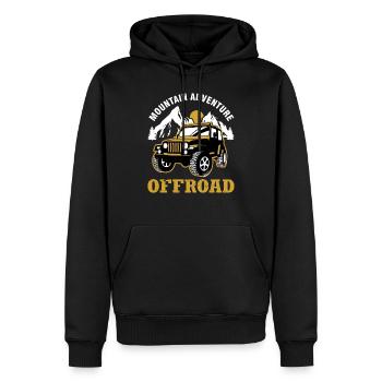 Véhicule tout-terrain Jeep tout-terrain - Sweat à capuche Premium bio Homme - noir - Devant - Nico (187cm)
