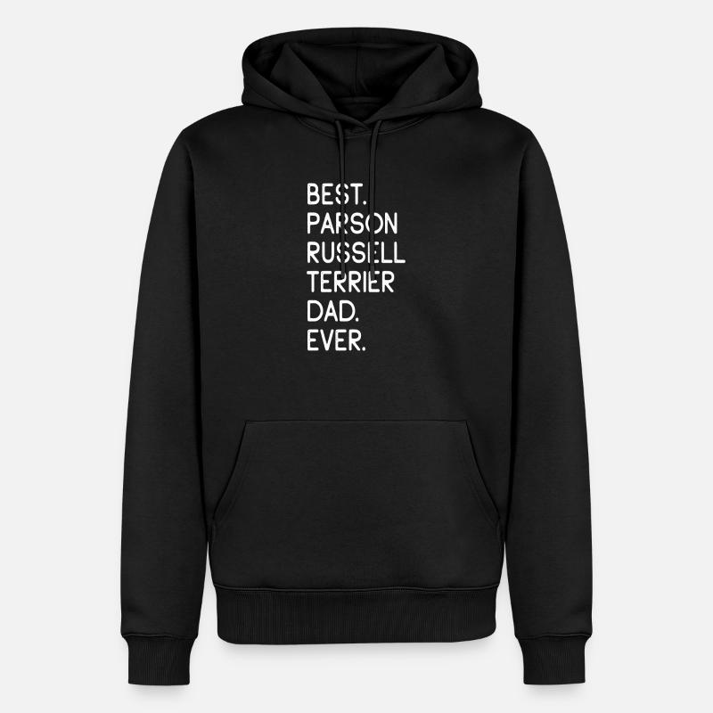 Parson Russell Terrier - Sweat à capuche Premium bio Homme - noir