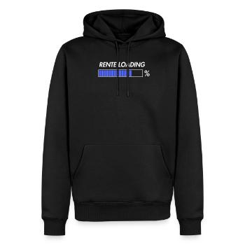 Rente rentner loading ruhestand arbeit - Männer Premium Bio Hoodie - Schwarz - Vorne - Nico (187cm)