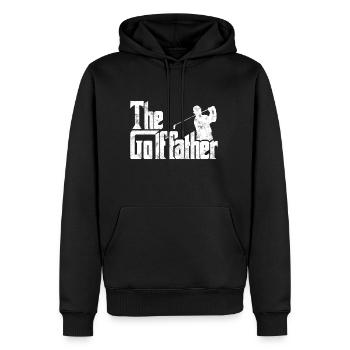 T-shirt drôle de jeu de golf du père de golf - Sweat à capuche Premium bio Homme - noir - Devant - Nico (187cm)