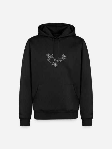Chemistry flowers - Men’s Premium Organic Hoodie - black