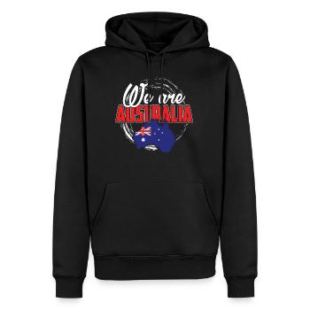Wir Sind Australien - Männer Premium Bio Hoodie - Schwarz - Vorne - Nico (187cm)
