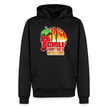 Chili Concours winner | Hot Food Chilishirt - Sweat à capuche Premium bio Homme - noir - Devant - Nico (187cm)