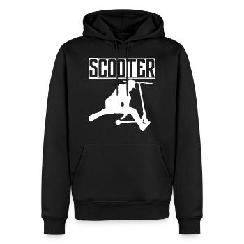 Cascade scooter scooter enfants cadeaux adolescents - Sweat à capuche Premium bio Homme - noir - Devant - Nico (187cm)