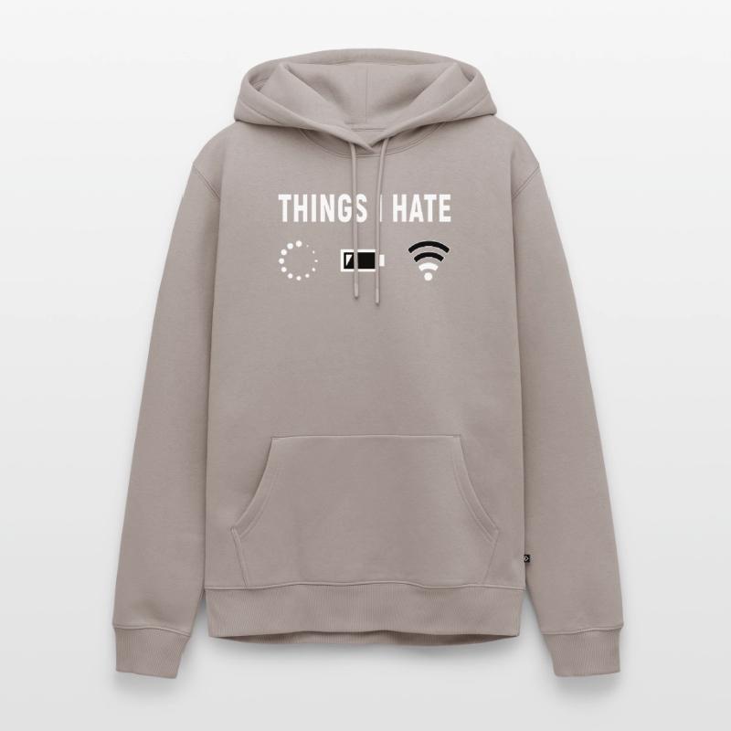 Things I Hate - Programmierer Computer Gamer Männer Premium Bio Hoodie