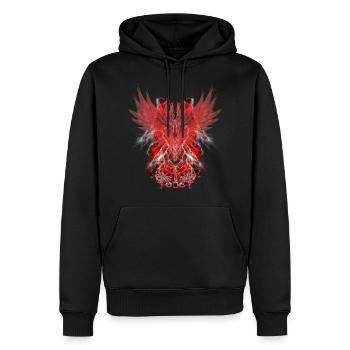 Schwarzer Engel Marika Rot 2021 20 - Männer Premium Bio Hoodie - Schwarz - Vorne - Nico (187cm)
