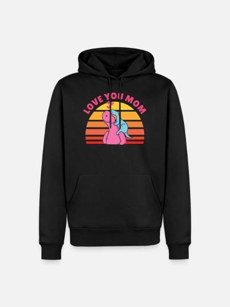 Love you mom Muttertag Baby - Herre Premium økologisk hoodie - sort