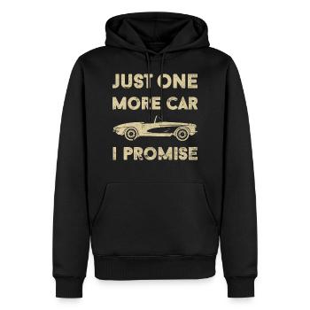 Il ne reste plus qu’une voiture amateur de voiture oldtimer motor - Sweat à capuche Premium bio Homme - noir - Devant - Nico (187cm)