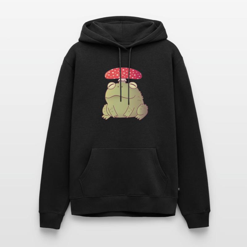 Cute Toadstool Toad Doodle Men’s Premium Organic Hoodie