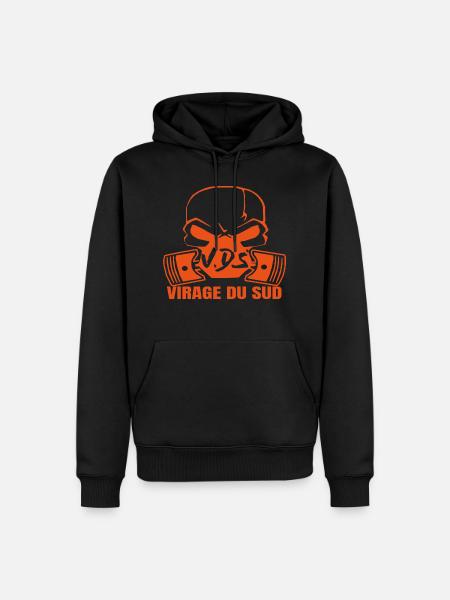 VIRAGE DU SUD - Sweat à capuche Premium bio Homme - noir