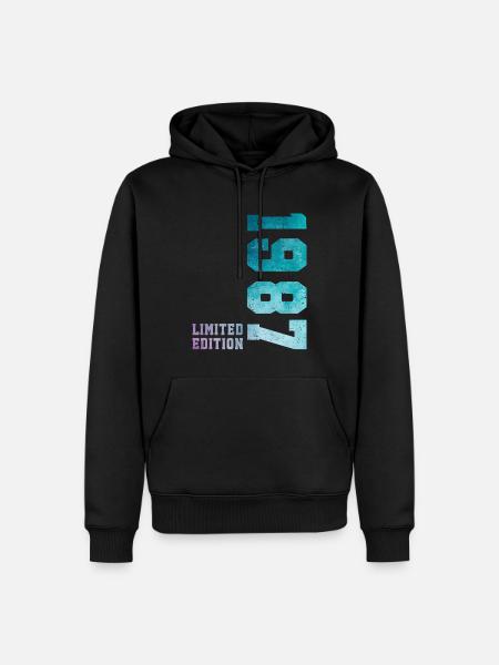 1987 Limited Edition 39 Years Anniversary - Men’s Premium Organic Hoodie - black