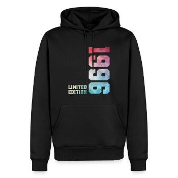 30. Geburtstag Limited Edition 1996 Jahrgang 1996 - Männer Premium Bio Hoodie - Schwarz - Vorne - Nico (187cm)