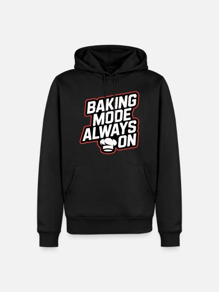 1. Lustiger Back Spruch für Hobbybäcker - Männer Premium Bio Hoodie - Schwarz