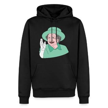 Our majesty the queen Elizabeth II. - Männer Premium Bio Hoodie - Schwarz - Vorne - Nico (187cm)