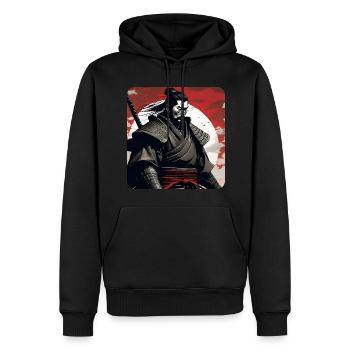 Stolzer Samurai Krieger Japan Asia Kendo Ninja - Männer Premium Bio Hoodie - Schwarz - Vorne - Nico (187cm)