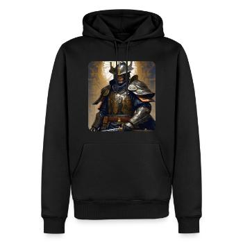 Proud Samurai Warrior Japan Asia Kendo Ninja - Men’s Premium Organic Hoodie - black - Front - Nico (187cm)
