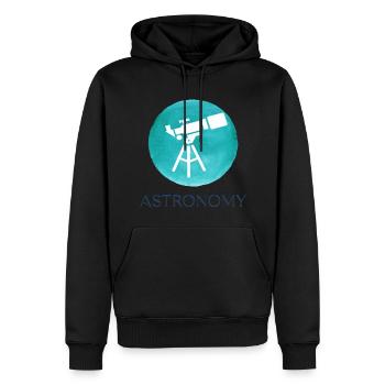Astronomie - Männer Premium Bio Hoodie - Schwarz - Vorne - Nico (187cm)